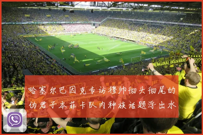 哈塞尔巴因克专访穆帅彻头彻尾的伪君子本菲卡队内种族话题浮出水面